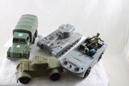 Ideal & Progressive Plastics tanks, Jeeps, Duck Bt