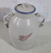 Factory 2nd Red Wing Stoneware Jar w/ Lid 15
