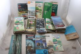 Large Assortment of Old Road Maps