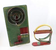 2 Antique Shoot The Loop Marble Tin Games