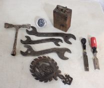 Model T Ford Coil, John Deere Tools, Oil Gauge