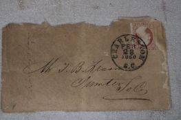 1860 Charleston S.C. To Sumpter S.C. Envelope
