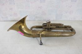 Baritone 3 Valve Brass Horn Getzen Mouthpiece 12C