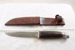 Kinfolks #330 Fixed Blade Knife in Leather Sheath