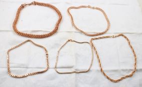 5 Bronze Milor Italy Necklaces
