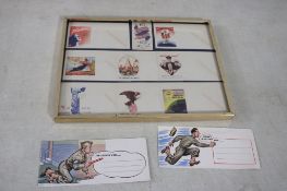 WW2 Era Patriotic Cover Envelopes Porto-Server