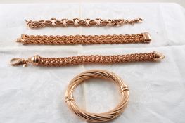 4 Bronze Milor Italy Bracelets