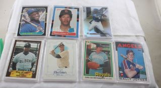 7 Collectible Baseball Cards in Plastic Cases