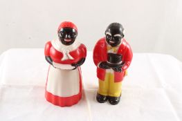 Black Americana F&F Salt & Pepper Shakers