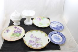 Bavarian HP Plates, Westmoreland Candy Dish More