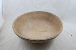 Antique Wood Dough Bowl