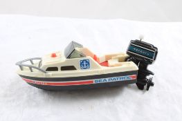Sea Patrol Boat with Mercury Outboard Motor Windup