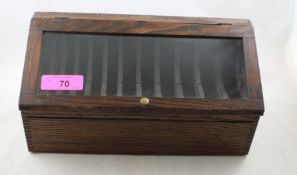 Antique Dry Goods Wooden Ribbon Display Box
