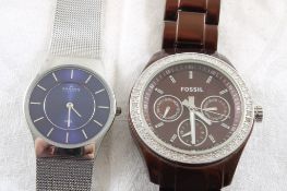 Fossil & Skagen Denmark Wristwatches WORKING