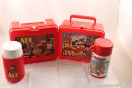 Alf & Super Mario Bros. Lunch Boxes w/Thermos