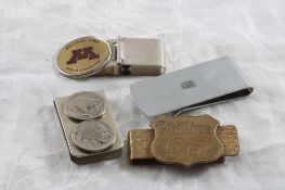 4 Money Clips, Phillips 66, Buffalo Nickels, Plus