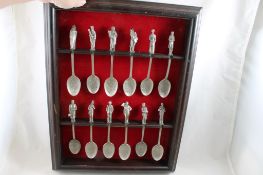 1976 Franklin Mint Dickens Christmas Carol Spoons