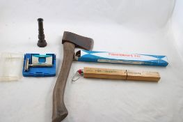 Gillette Razor, Fisherman's Pal, Hatchet, Nozzle
