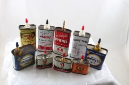 9 Handy Oilers Oil Cans