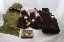 Davy Crockett Wallet, Child's Western Chaps, Vests