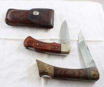 2 Folding Lock Blade Knives Browning & Sharp