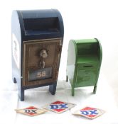 2 Post Office Mail Box Banks, 3 DX Patches
