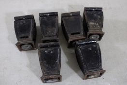6 Antique Cast Iron Display Case Feet 6