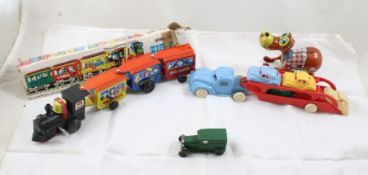 Vintage Toy Lot Wind Up Dog Japan works, Plus More