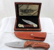 NRA Folding Knife & Trekker Fixed Blade Knife