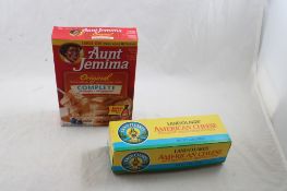 Obsolete Faces Pancake Mix, American Cheese Box