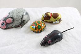 4 Tin Toys 2 Made in Japan Wind-Up & 2 Friction