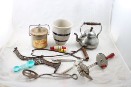 Stoneware, Kitchen Utensils, Advertising Tongs