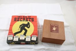 1938 Box Secrets (5) Books, 6 Peter Pan Card Games