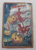 1909 Raphael Tuck Halloween Postcard Devils
