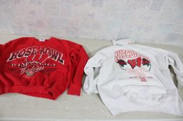 2 1994 Rose Bowl Wisconsin Badger Sweatshirts