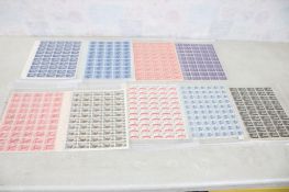 Unused Collectible Postage Stamps 9 Sheets 4 Cent