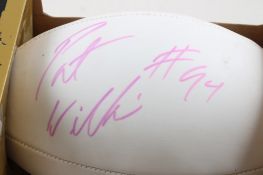 MN Vikings Pat Williams NFL Signed Wilson Football