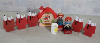 Snoopy, Raggedy Ann, Strawberry Shortcake
