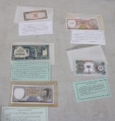 5 Uncirculated Foreign Currency Notes