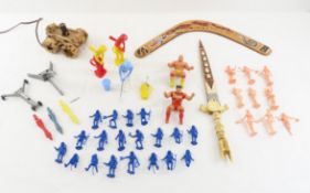 Vintage Thumb Wrestlers, Marx & Other Toys