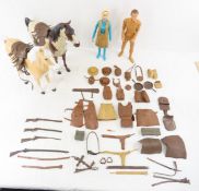 MARX Jane West, 2 horses & accessories