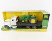 Ertl John Deere 4020 Tractor Peterbilt 367 Trailer