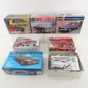 Car Models, 2 sealed. 4 open box & 2 built