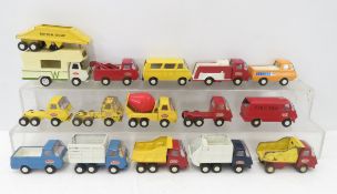 16 Diecast Tonka Trucks, Tow Truck, Cabs & More