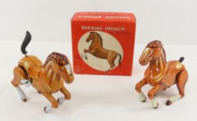 2 Vintage Daiya Bucking Broncos and 1 Box