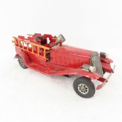 Marx Girard Pressed Steel Windup Fire Ladder Truck