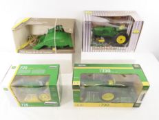 Ertl John Deere Model 720, 12A Combine, 4020, 730