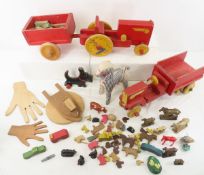 X-L Products Wooden Tractor, and other Wood toys