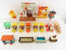 Vintage Fisher Price Pull Trains & Other Toys