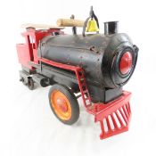 1920's Keystone Pressed Steel Ride-On Locomotive